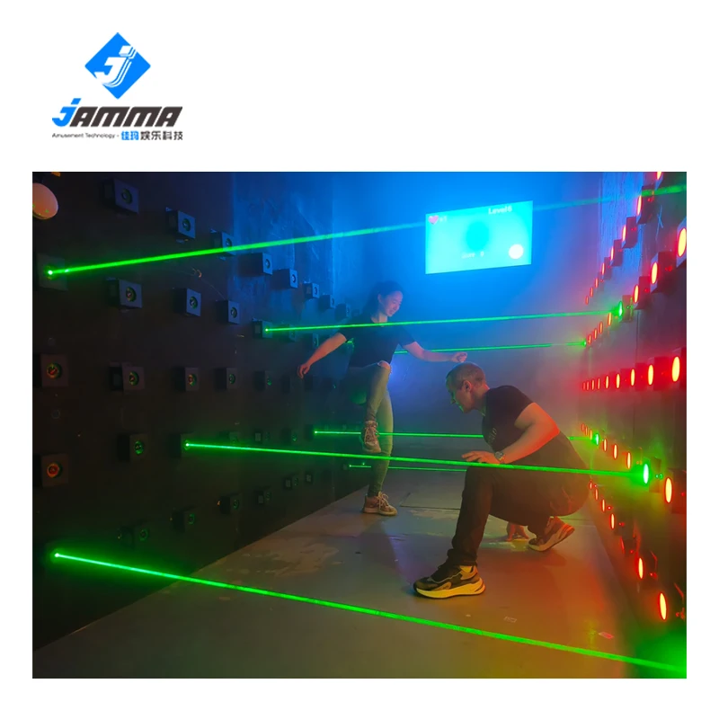 Real Life Room Escape Laser Array Props Laser Maze for Chamber of Secrets Game Interesting and Risking Green Laser Room