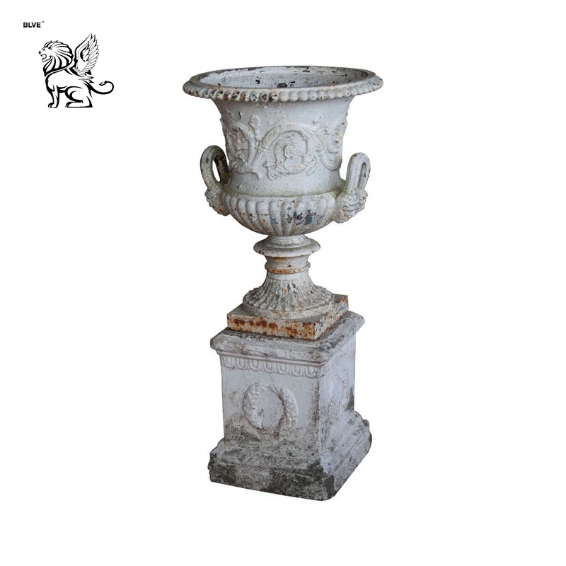 Blve Large Outdoor Indoor Decorative Modern Art Metal Flower Pots