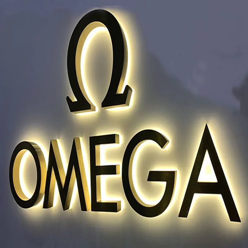 
 High brightness outdoor 3D led  Stainless Steel Backlit   led letter signs  