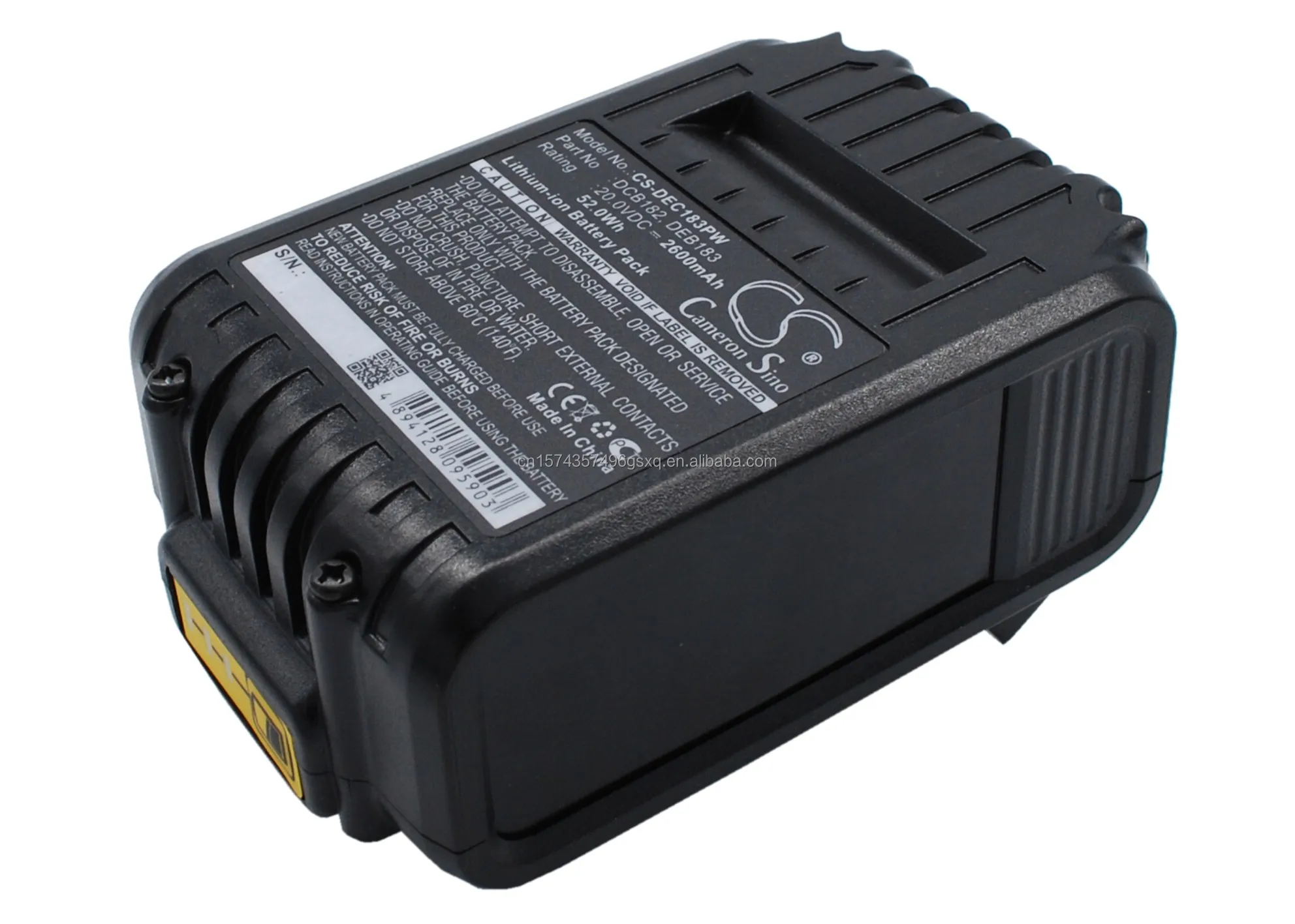 Battery fro De-Walt DCB102, DCB105, DCB107, DCB181, DCB182, DCB183