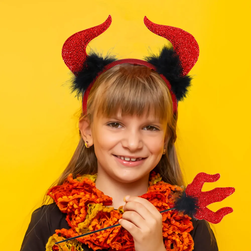 Holibanna Lot De 4 Bandeaux Cornes De Diable Halloween – Accessoire Festif Effrayant Et Fun