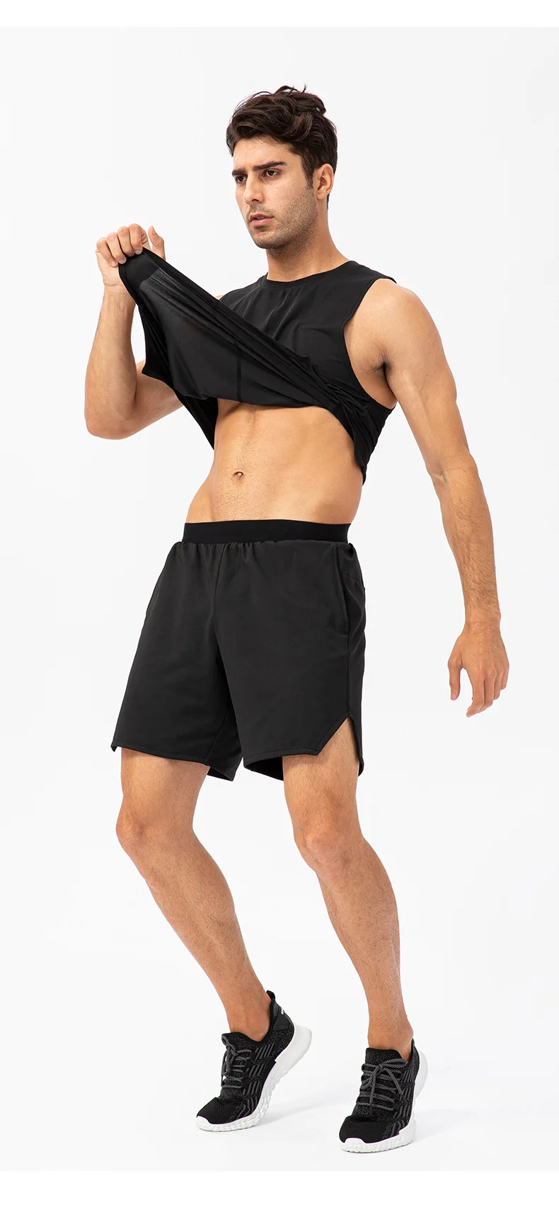 Pantaloncini estivi da uomo Pantaloncini da allenamento per corsa elasticizzati ad asciugatura rapida194_voghion.com