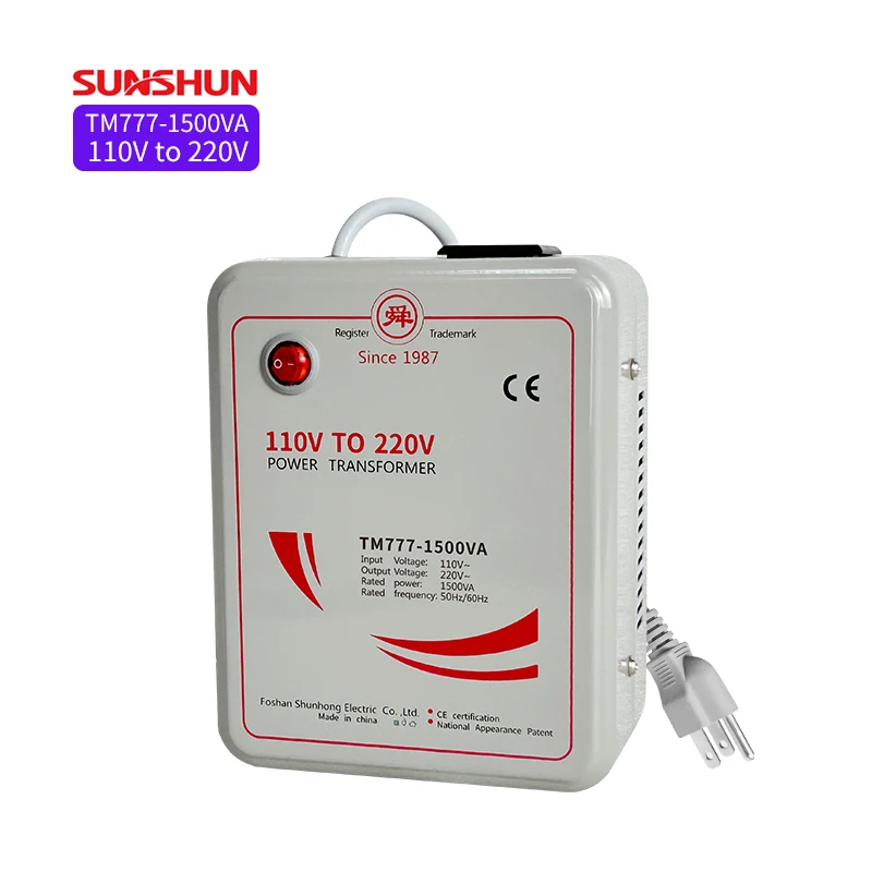 TM777-1500VA 電源変圧器 220V-110V TM777-1500VA 電源変圧器 220V-110V 防災関連グッズ