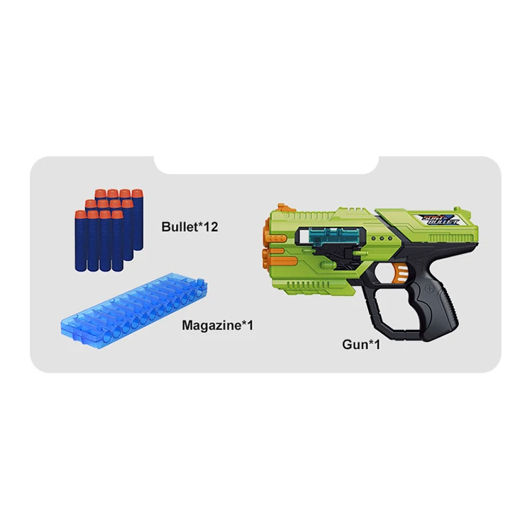 150 Fléchettes En Mousse EVA – Recharge Pistolet Jouet – 7 Cm – Doux Et Sûr – Cadeau – Bleu