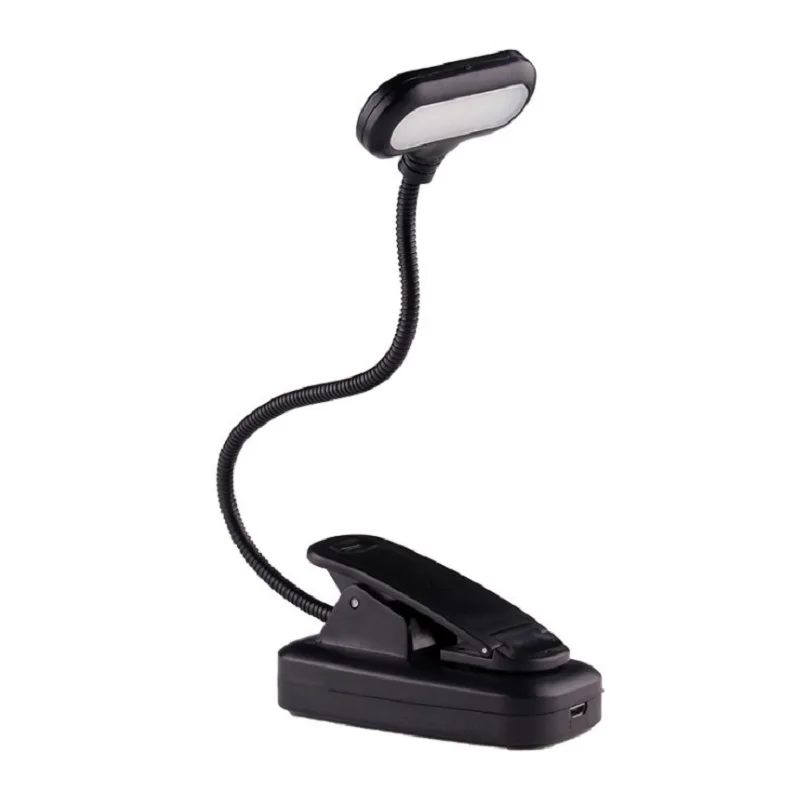 LED desk lamp student eye protection bedside reading clip lamp USB charging energy-saving book lamp