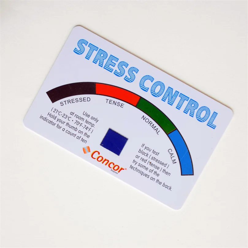Custom Promotion PVC Business plastic Material stress mood test card