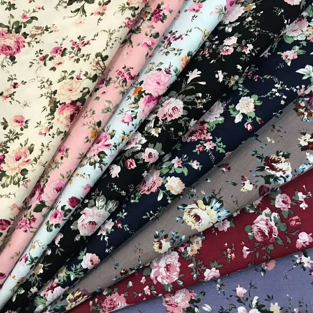 100% cotton prints poplin woven beauty
