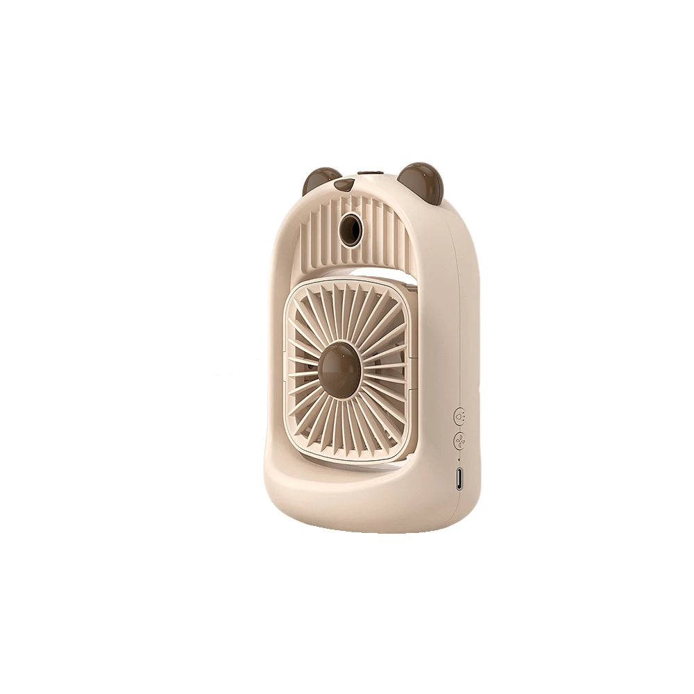 Mini Portable Air Cooler Humidifier With Fourth Gear Wind Portable Misting Fan for Summer for Outdoor Use Battery Power Source