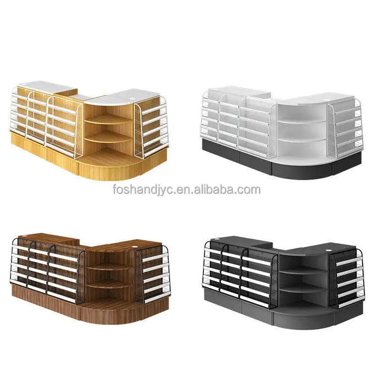 Fast Food Restaurant Table for Restaurant Supermarket Cashier Desk Counter Cash Table Metal Design  for Sale Cashier Counter