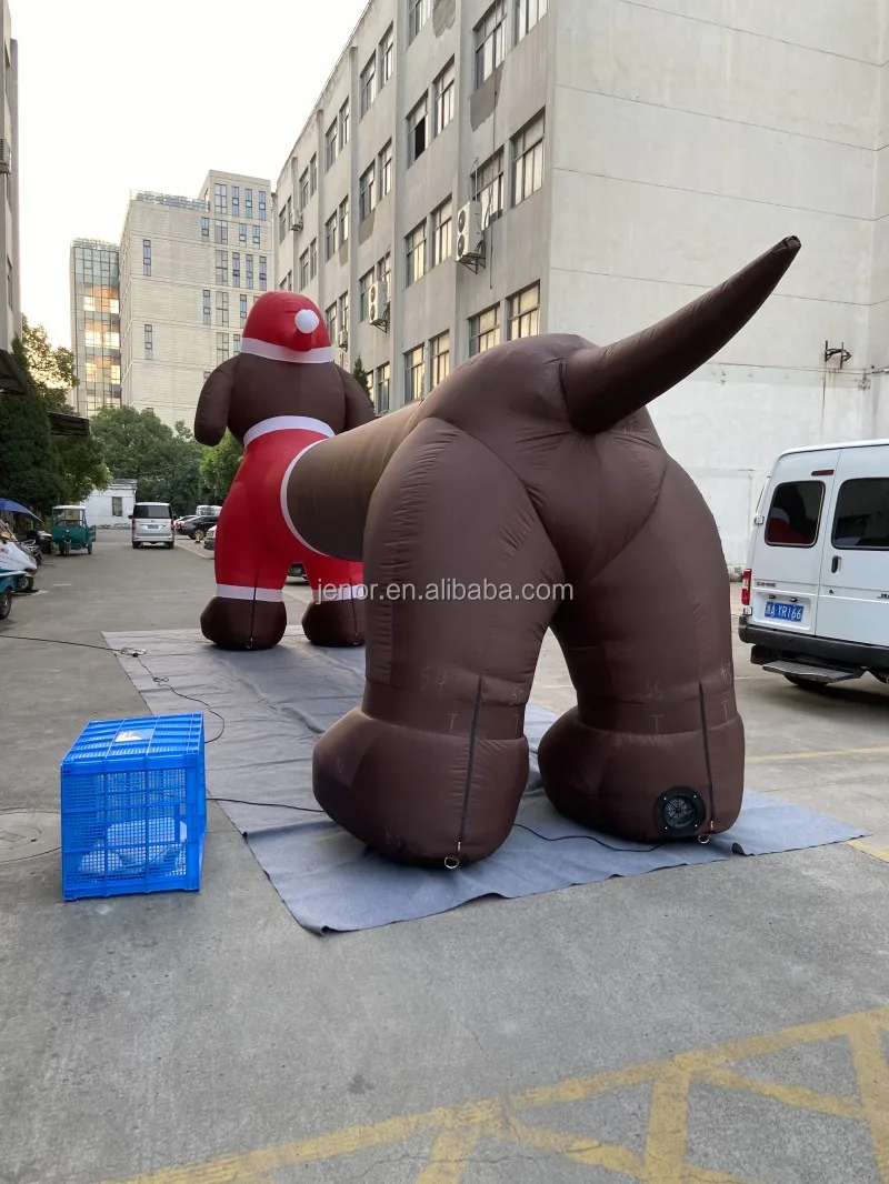 Christmas Decoration Giant Inflatable Weiner Dog With Long Body