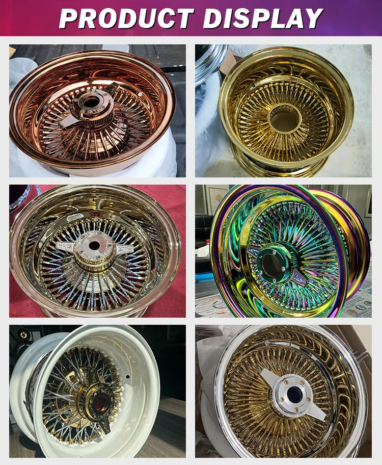 ローライダー 13x7 Rev 100 クロスレーススポーク オールゴールド