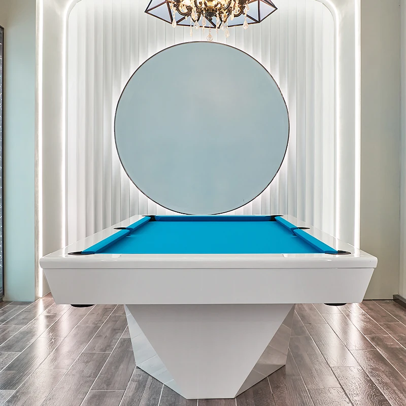 Высококачественный полноразмерный бильярдный стол из массива дерева с золотой резьбой