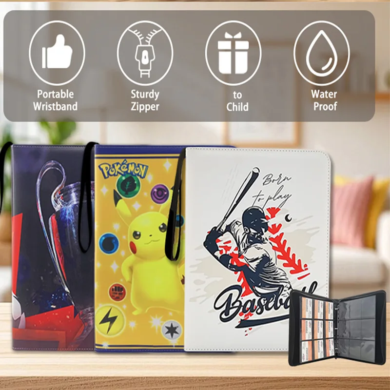 Wholesale Custom Logo 9 Pockets Card Binder with Zipper Trading Card Binder for Gamer/Animate Card Collectors Photo Albums Wholesale Custom Logo 9 Pockets Card Binder with Zipper Trading Card Binder for Gamer/Animate Card Collectors Photo Albums