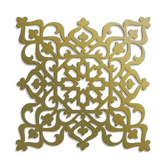 Decorative Muslim Mosque Background Metal Screen Room Divider Wall Panel