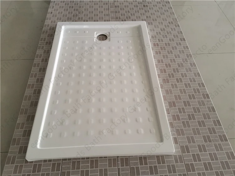 Philippines New Design Camper Van RV Rectangle Cover Acrylic Resin Antiskid Shower Tray