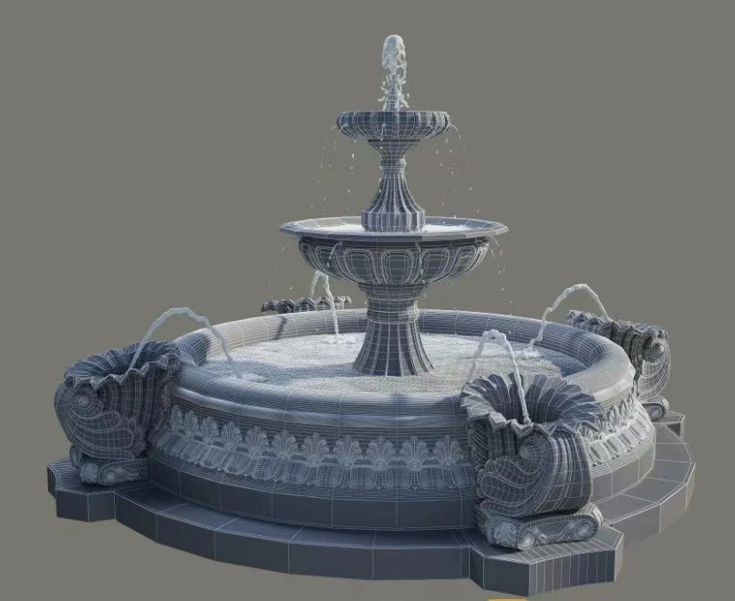 Fiberglass Silicone Garden Decoration Water Fountain Mold For Concrete Buy Fountain Mold,Mold