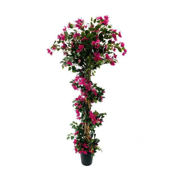 Knock Down Packing Artificial Flower Tree Bougainvillea Flower Bonsai for Home Decor