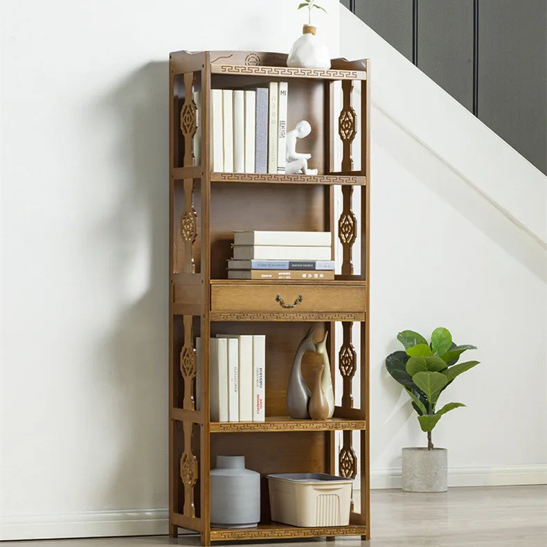 Здоровый bamboo перегородки полки простой пола в стиле ретро резная прочный общежития детская комбинированный шкаф с выдвижными ящиками дизайн в виде книжной обложки