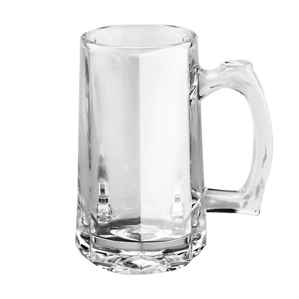 Promotion Logo Customized Beer Glass Cup Glass Beer Cup With Handle