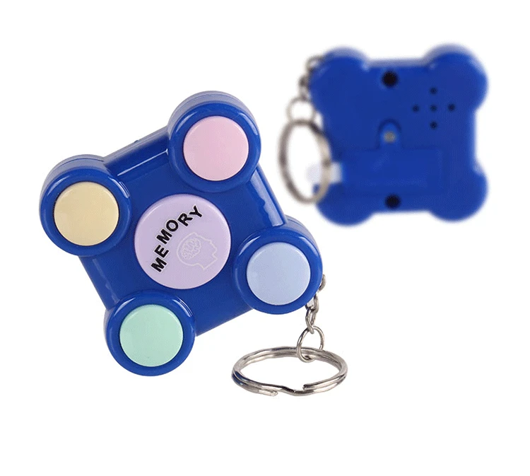 Квадратная игровая консоль с памятью тренировка мозга координация рук и глаз металлические брелоки детские