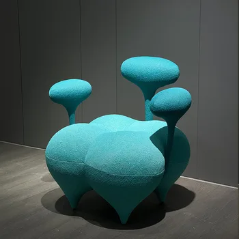 Green Magic Balloon Wingback Chair Living Room Comfy Inflatable Looks Lounge Chair Modern Stylish Hotel Lobby Chair Furniture