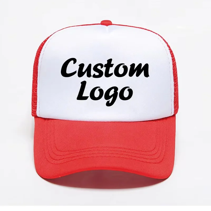 Custom Design Blank Plain Trucker Hat 3d Embroidery Rhinestone Sport Cap 5 Panel Embroidered Outdoor Mesh Baseball Cap