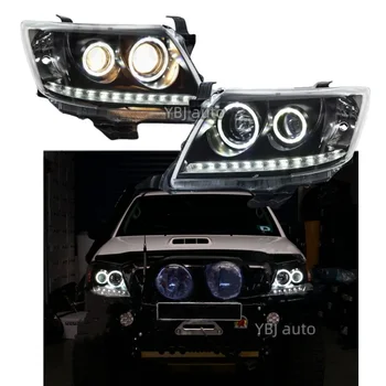 YBJ Car Accessories LED Front Bumper Lamps Modified Refit Lights New Model KUN45 for HILUX Vigo 2005-2014 Headlight