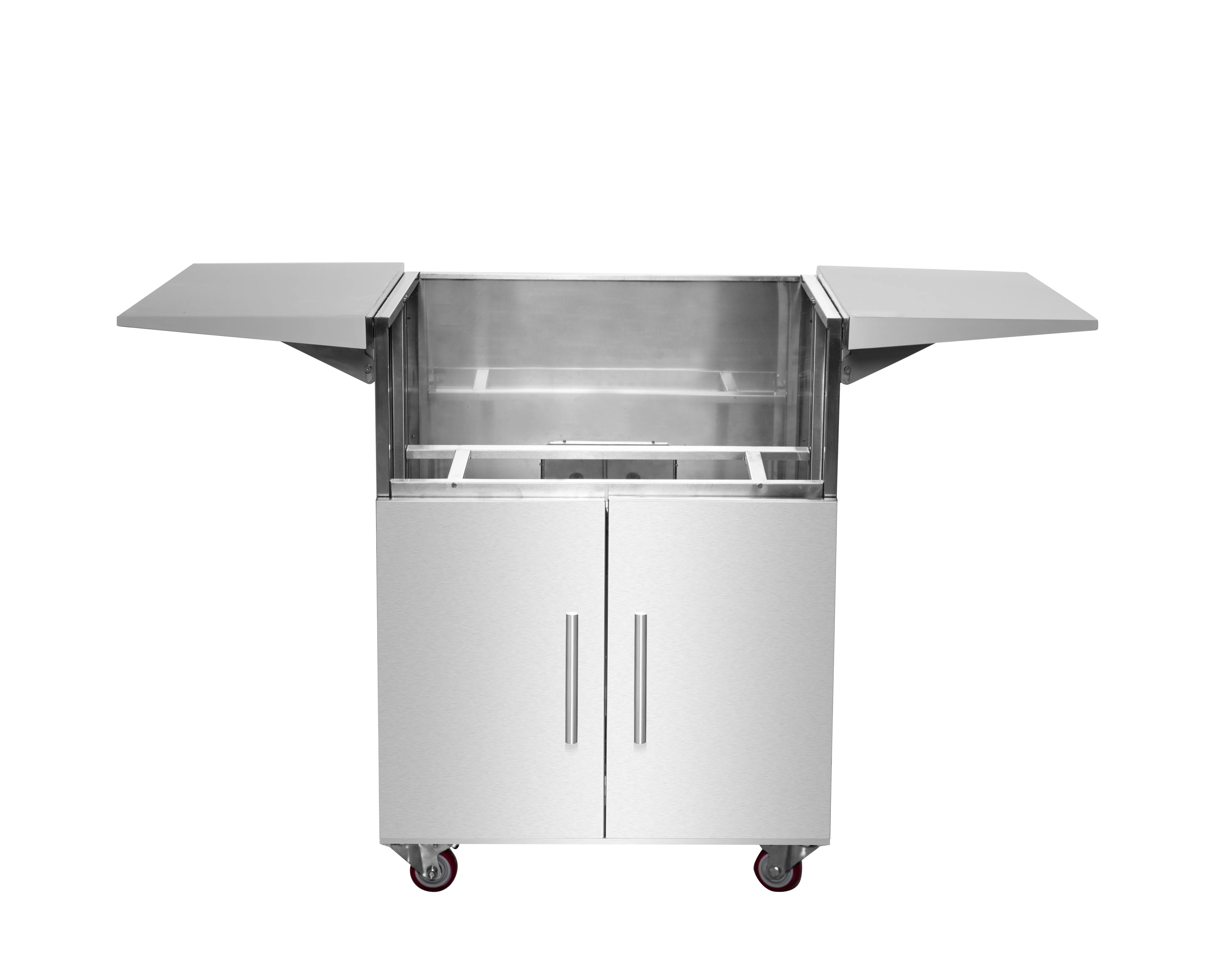 Household Outdoor Stainless Steel Barbecue Accessory Trolley Large Capacity Foldable Portable supplier