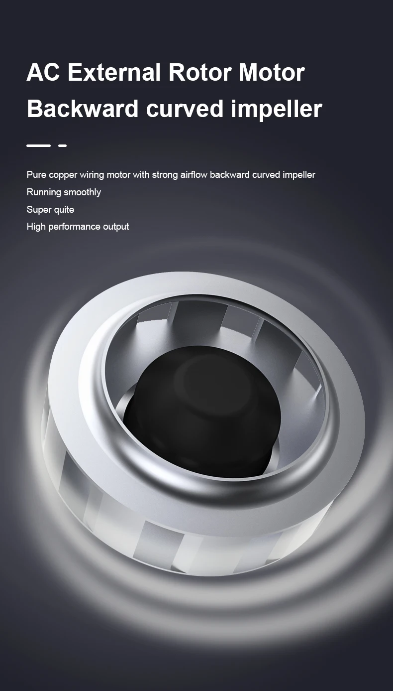 Inline Duct Fan, centrifugal, 220 V, Corded Electric - detail 12