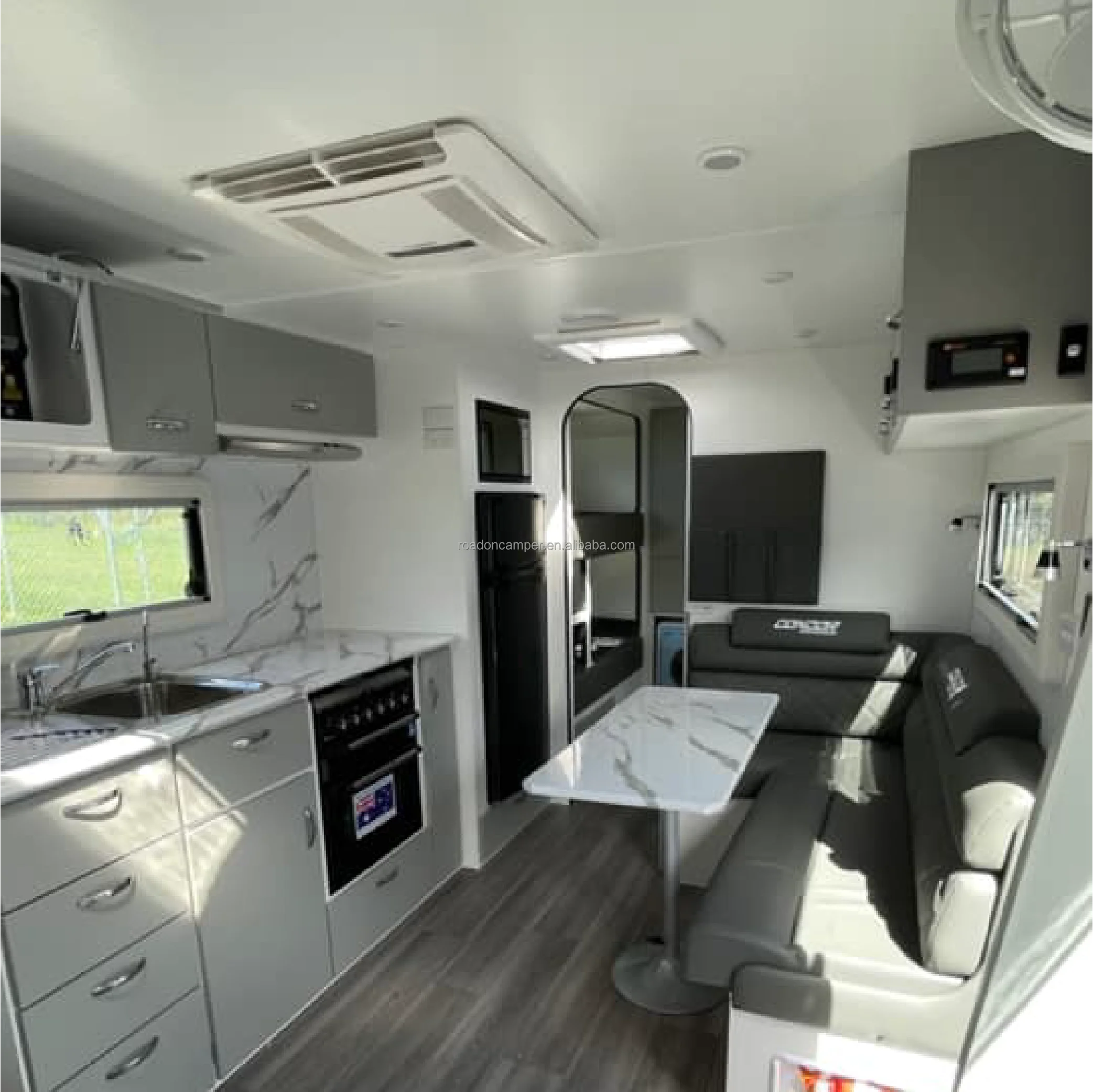 Hybrid 2024 Style Overland Travel Trailer High Quality Travel Luxury Caravan Hard Top Off Road