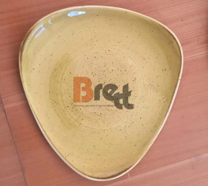 Chinabrett - सिरेमिक टेबलवेयर OEM कलर ग्लेज़्ड पोर्सिलेन डिनरवेयर सेट वेस्टर्न क्रॉकरी सेट कलर पोर्सिलेन डिनरवेयर 15