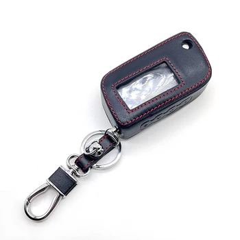 Leather keychain suitable for Logicar 2/1 remote keychain, compatible with Logicar 1/2 Scher Khan LCD remote key