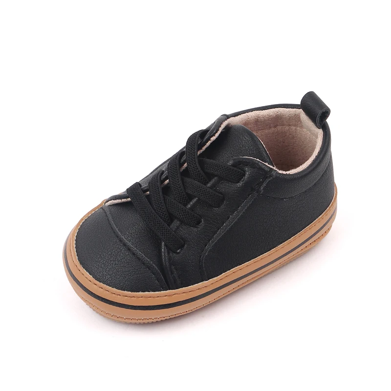 High Quality Soft PU Leather Baby Sneakers Prewalker Shoes 2025 details