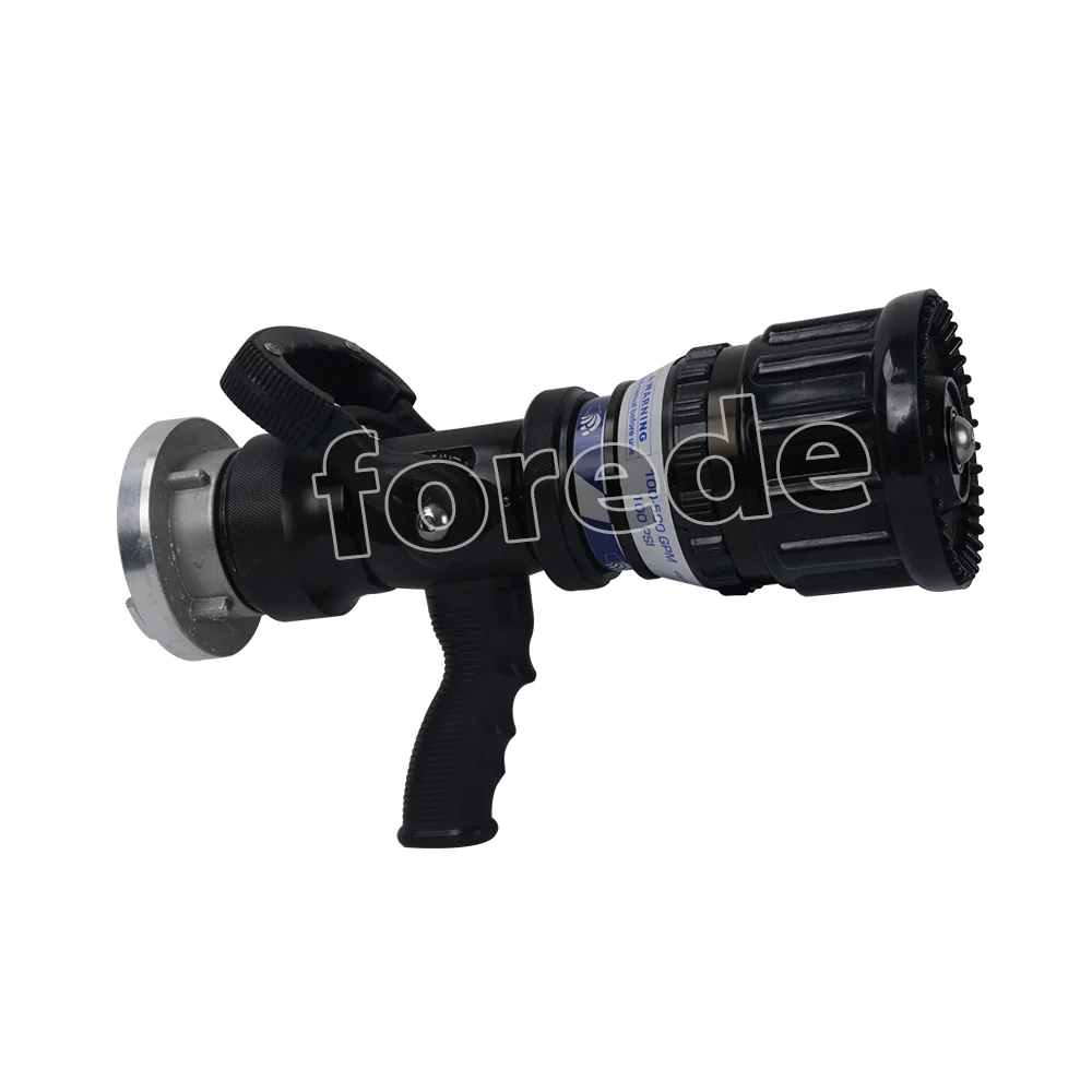 50mm Aluminum Alloy Automatic Fire Nozzle Under 7 Bar For Firefighting