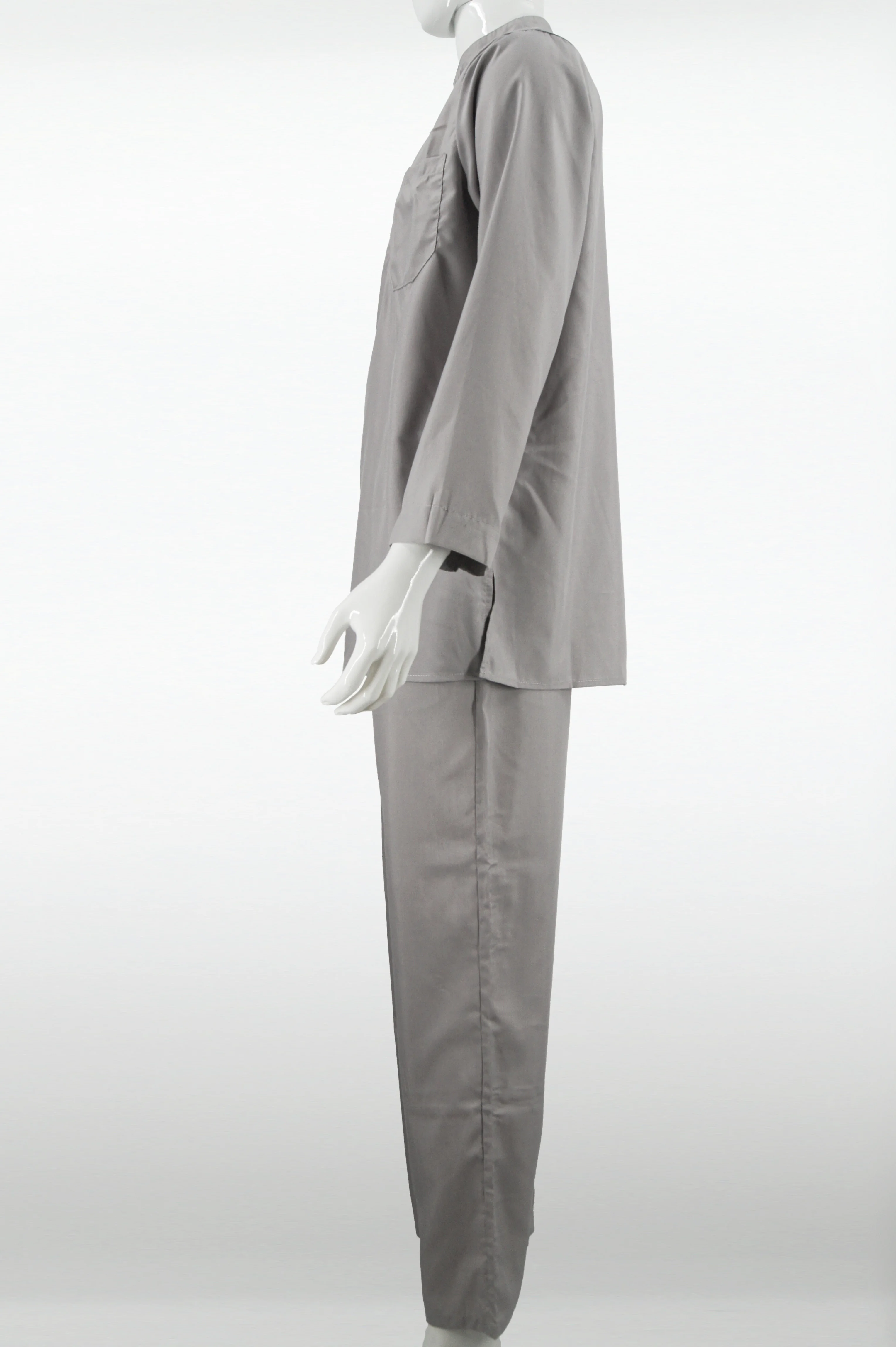 Ready to Ship Arab Thobe Set for Men Middle East Turkish Islamic Clothing Button Down Round Neck Hot Item