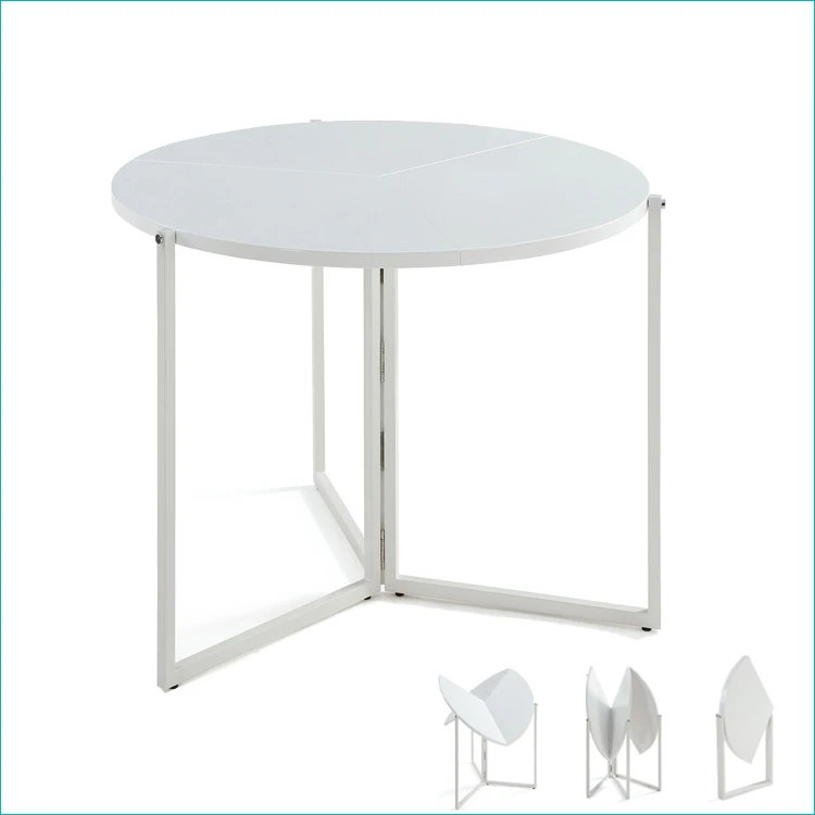 1100毫米直径750毫米高度高品质节省空间折叠木桌