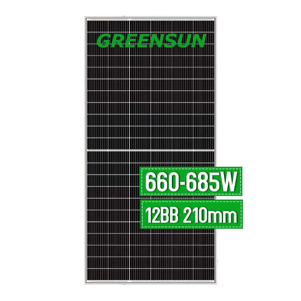 Paneles Solares De 600 Watts High Efficiency Solar Panel 660w 670w 680w 685w Roof Solar Panel System