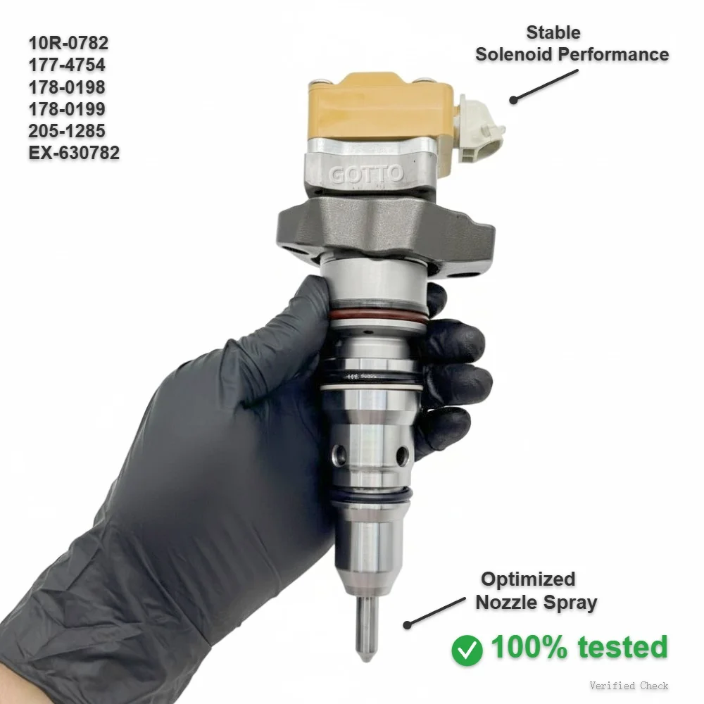 New HEUI Injector 177-4754 10R-0782 205-1285 for Caterpillar 3126E Truck Engine 3126B Excavator 325C Wheel Loader 950G-6 Months