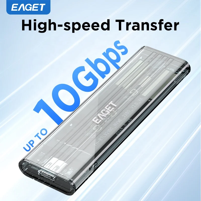 EAGET SE150D-1 SSD Enclosure - 10gbps Portable M.2 SATA NVME Case