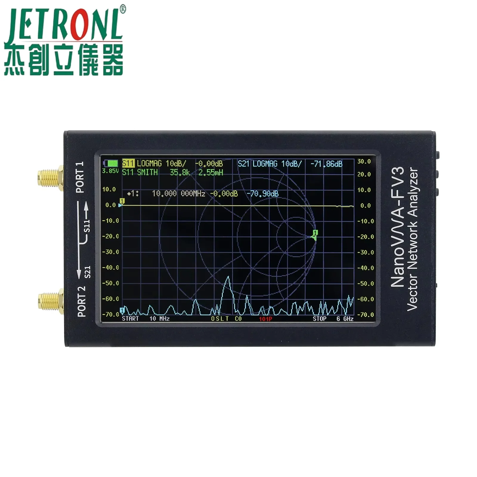 Analyseur De Réseau Vectoriel NanoVNA-F V2 3GHz - Mesure Antenne, SWR, Smith Chart Avec Écran 4,3"