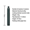 Black 74cm eccentric tube