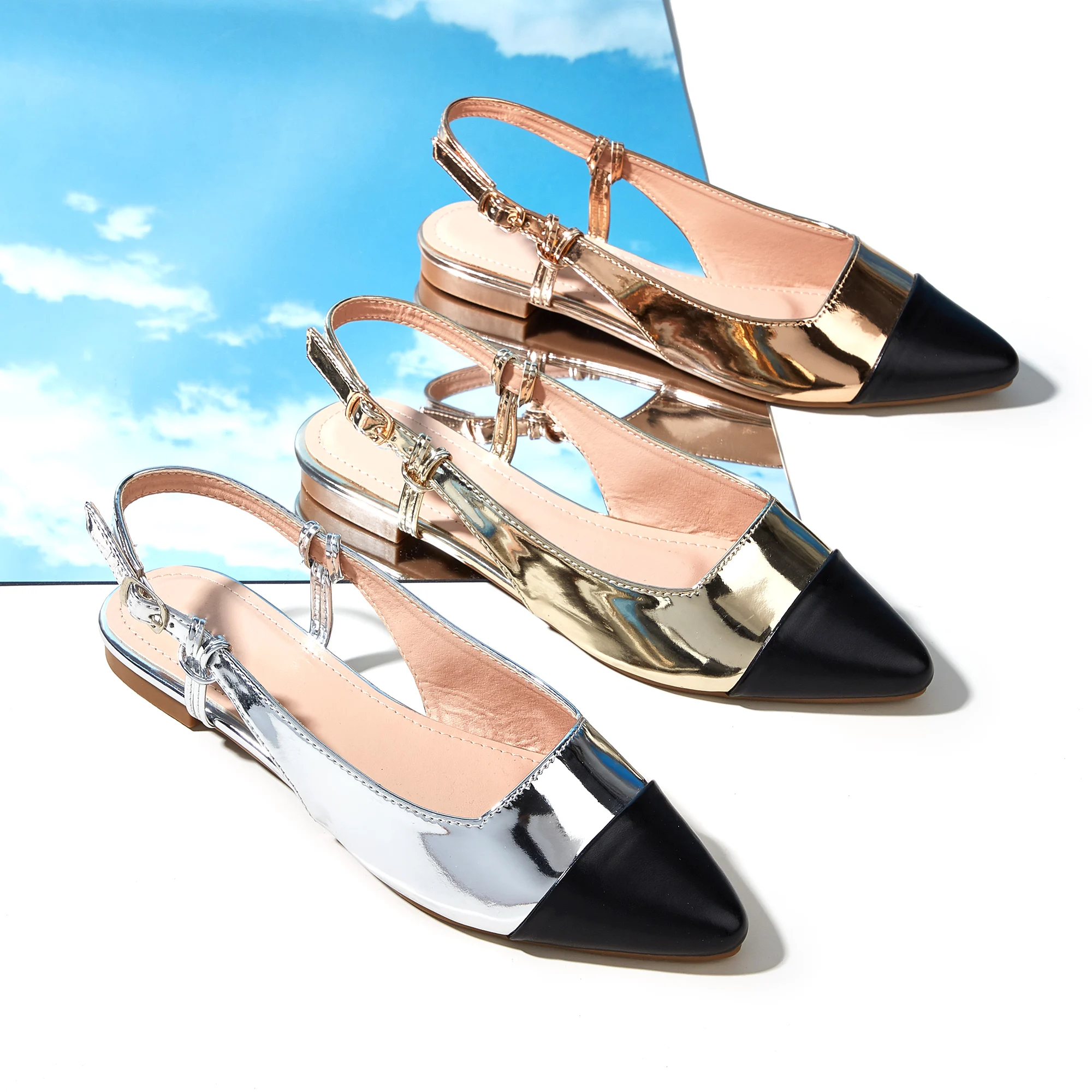 Women Shoes 2023 New Design Zara Flat Ladies Classic Shoes For Ladies