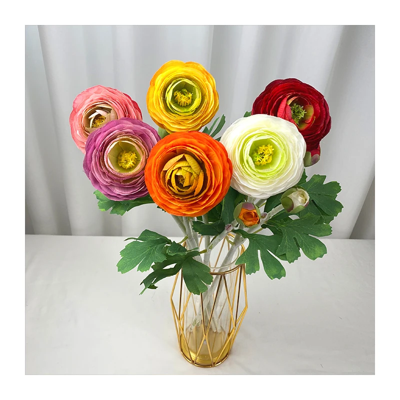 2 head lotus rose home decoration wholesale artificial rose