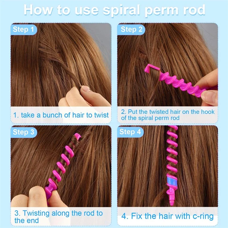 Corkscrew perm rods best sale