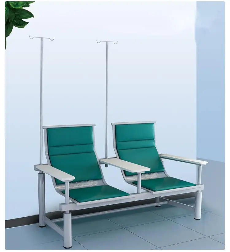 NEWOUYA Half Lying Infusion Portable Hospital Recliner Chair Bed, Hospital Equipment Height Adjustable