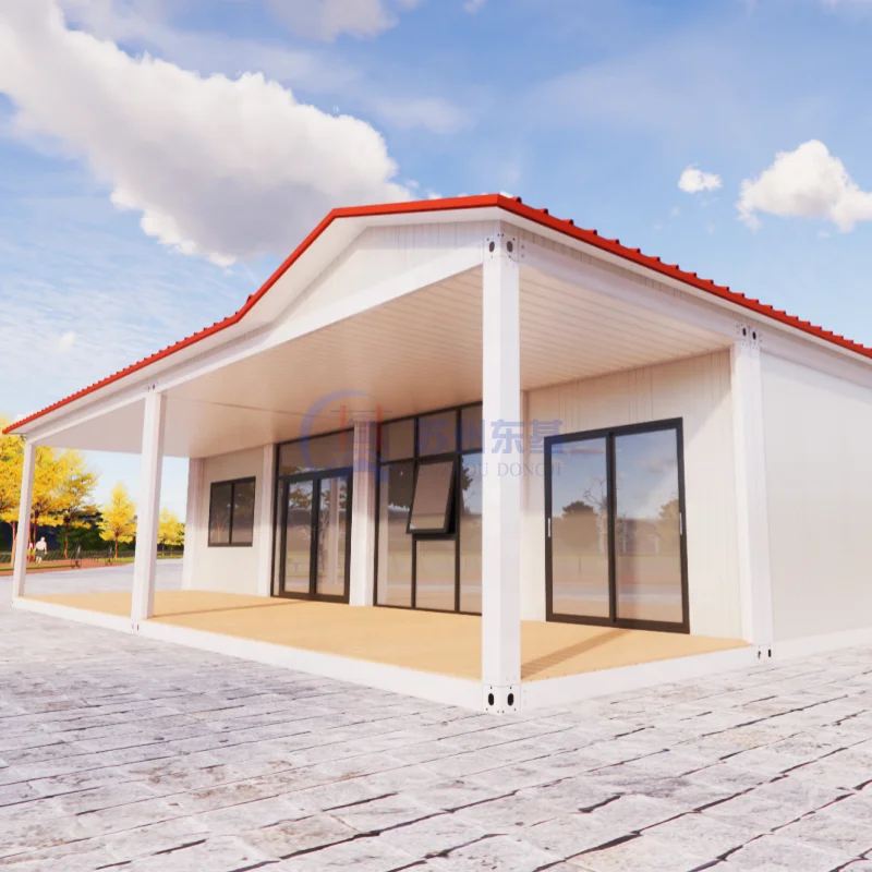 nhà thép mô-đun lớn 40ft, nhà tiền chế cho gia đình, biệt thự container, nhà ở