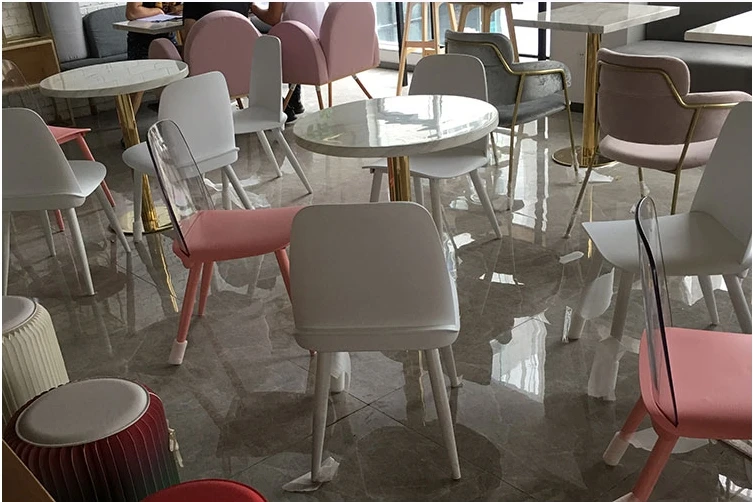 Luxury commercial cafe furniture artificial sintered stone restaurant marble dining table