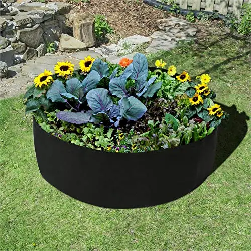 Round Black Growing Bag