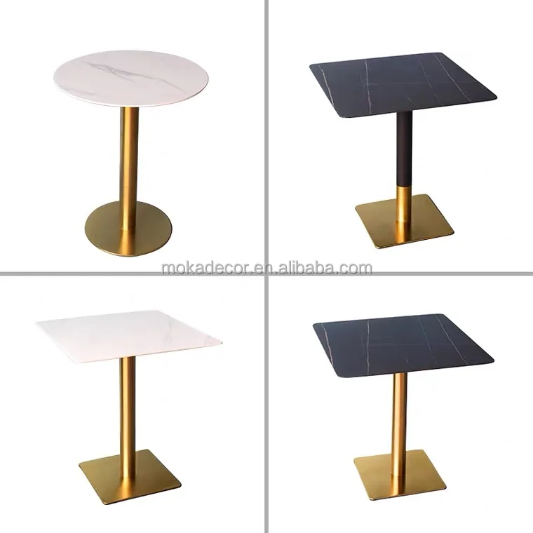 Wholesale Modern Luxury Coffee Shop Furniture With Price List Table