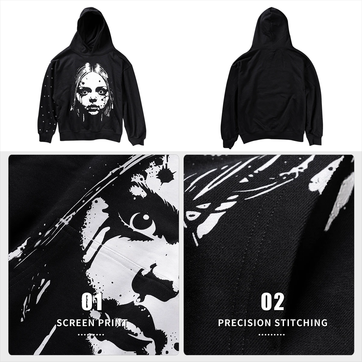 product mens 100 cotton heavy weight oversized fit hoodies cotton unisex thick comfortable stylish custom mens hoodiessweatshirts-4